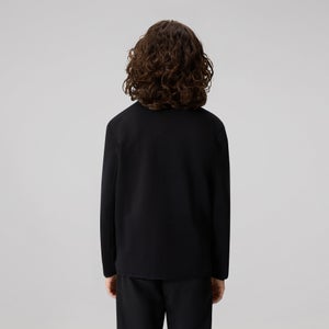 KIDS TEMPO+ QUARTER-ZIP SWEATER BLACK