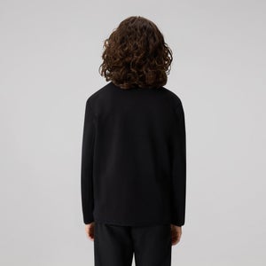 KIDS TEMPO+ QUARTER-ZIP SWEATER BLACK