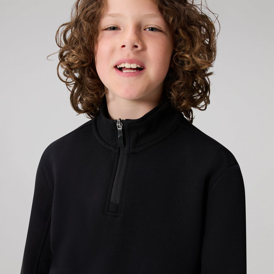 Kids Tempo+ Quarter-Zip Sweater Black