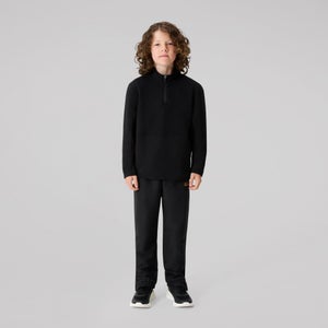 KIDS TEMPO+ QUARTER-ZIP SWEATER BLACK