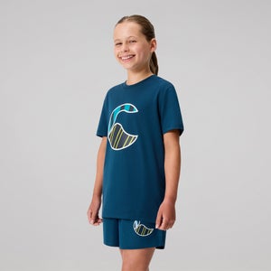 KIDS UGLIES LOGO T-SHIRT MOONLIT OCEAN