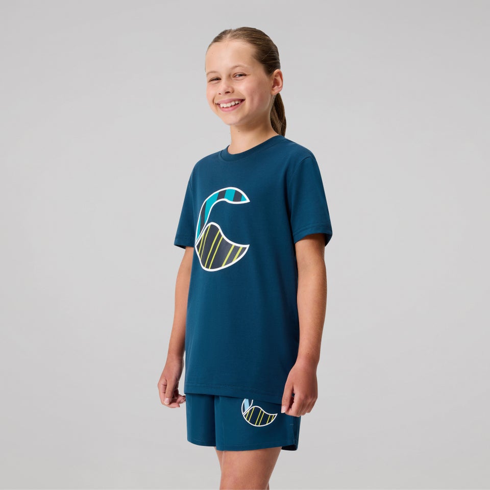 KIDS UGLIES LOGO T-SHIRT MOONLIT OCEAN