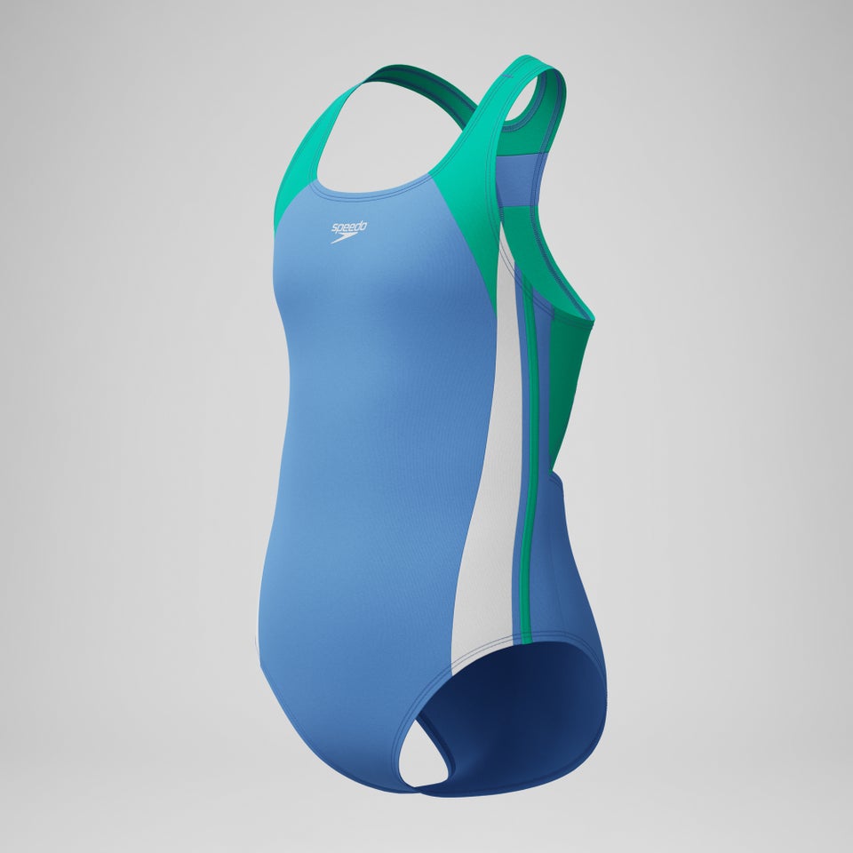 Girl's Infinity Splice One Piece Blue/Green