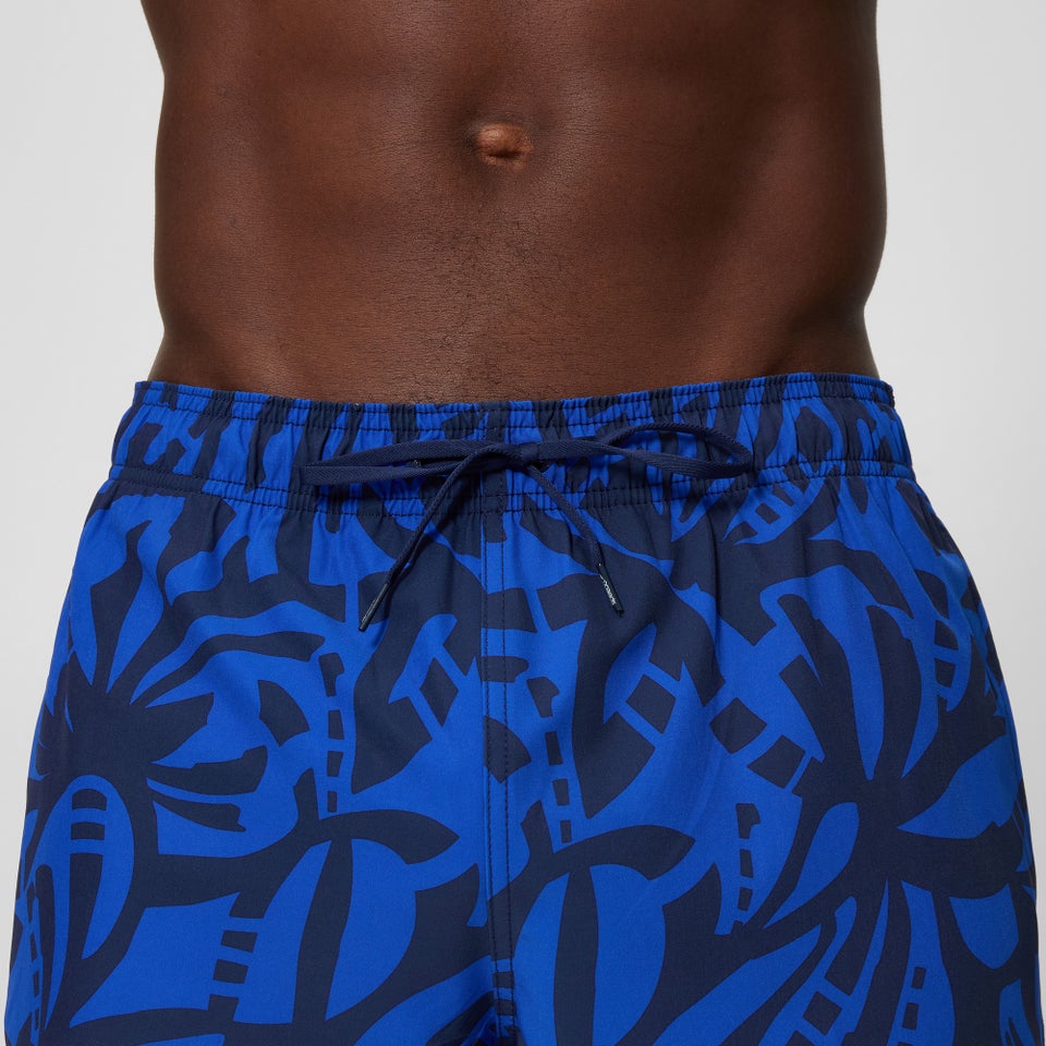 Men's Redondo Edge Printed 14" Swim Shorts Navy/Blue