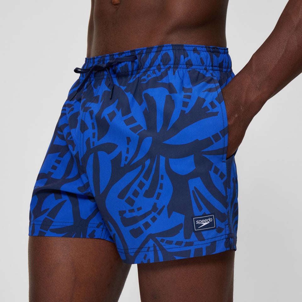 Men's Redondo Edge Printed 14" Swim Shorts Navy/Blue