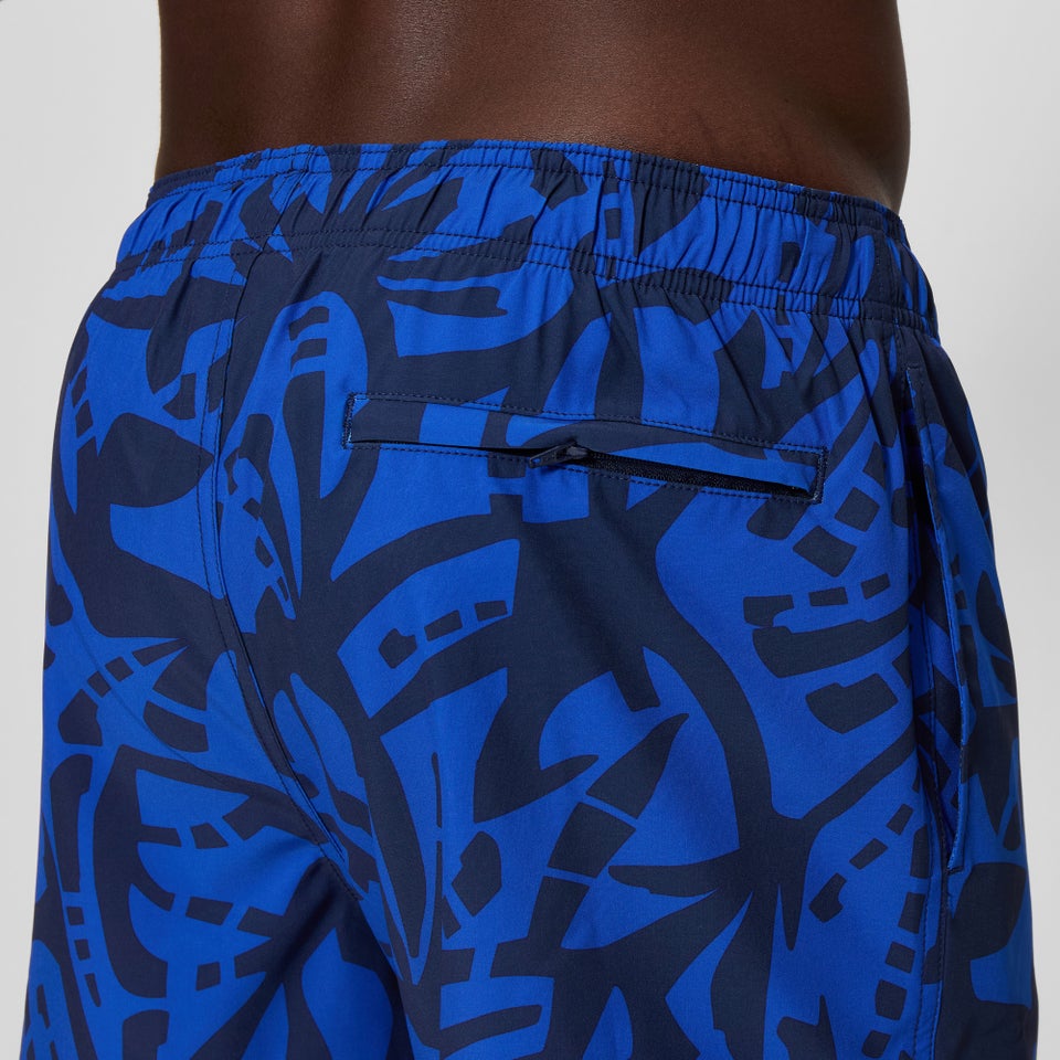 Men's Redondo Edge Printed 14" Swim Shorts Navy/Blue