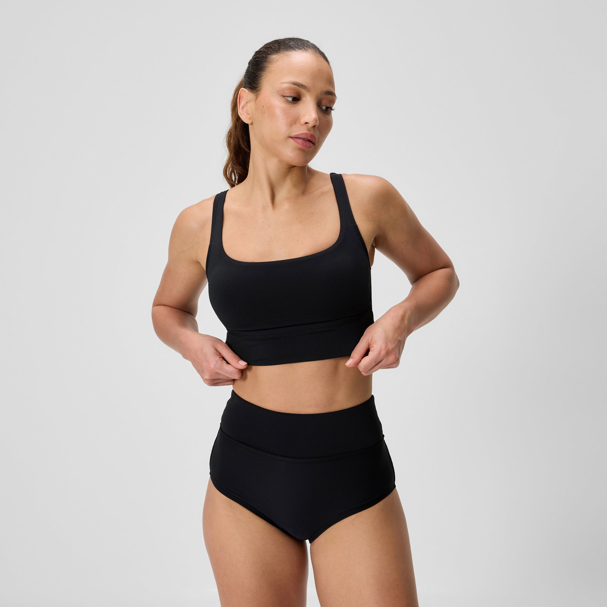FRAMeWORK SPEEDO/スピード SEE THROUGH TOP Women's Guard Racerback Top Navy | Speedo USA