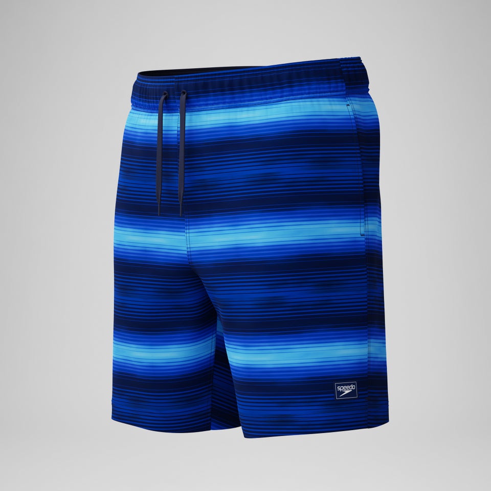 Men's Redondo Edge Printed 18" Swim Shorts Navy/Blue