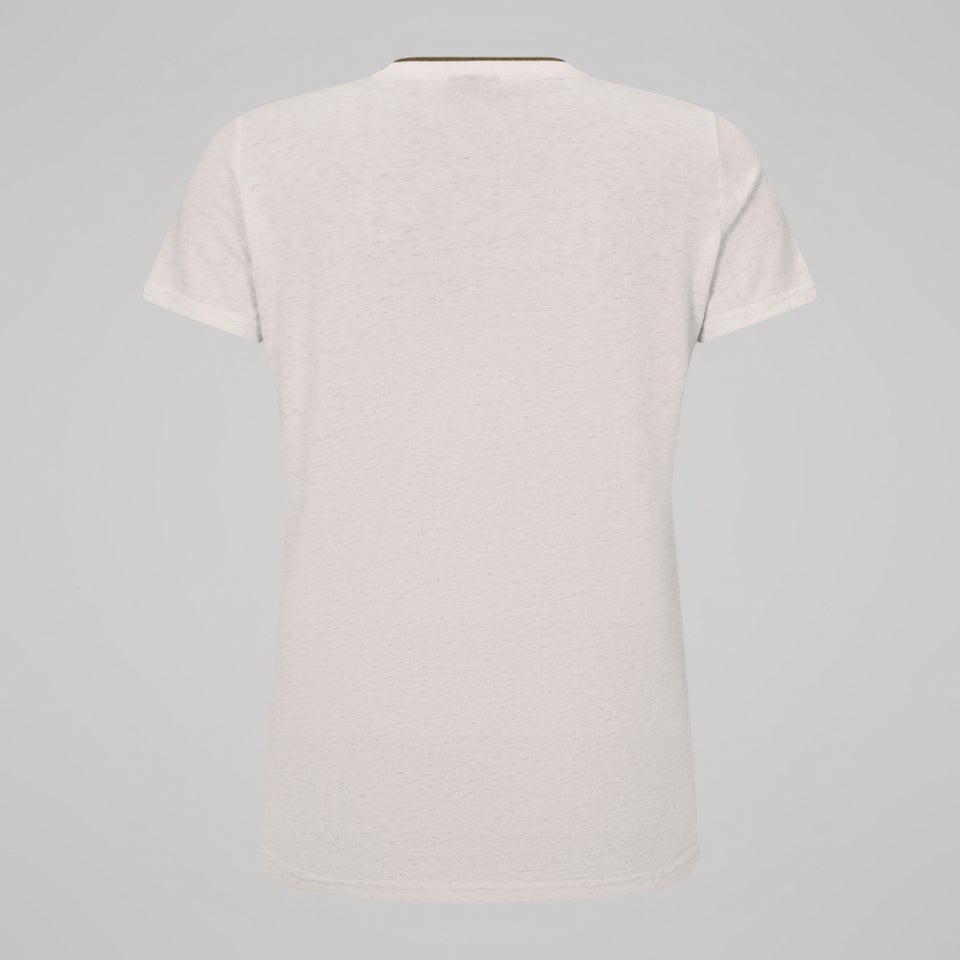 Womens Ireland Cotton Tee Cream Marl