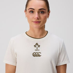 Womens Ireland Cotton Tee Cream Marl