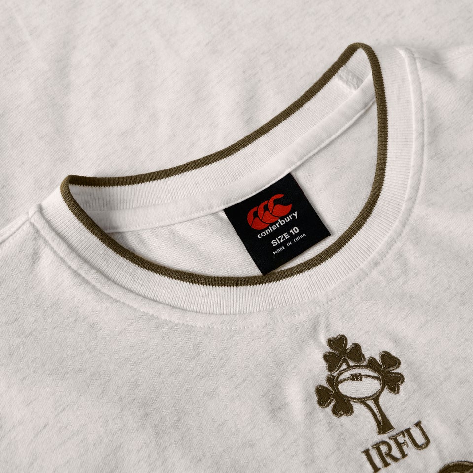 Womens Ireland Cotton Tee Cream Marl