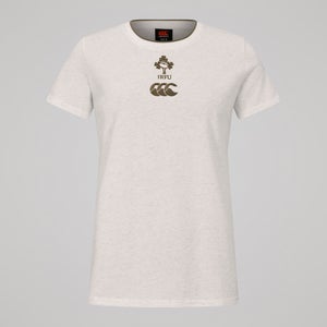 Womens Ireland Cotton Tee Cream Marl