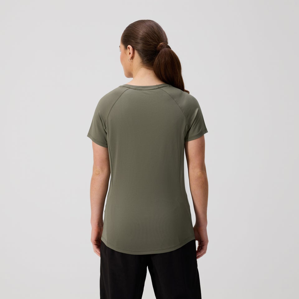 Womens Ireland Superlight Training Tee Khaki