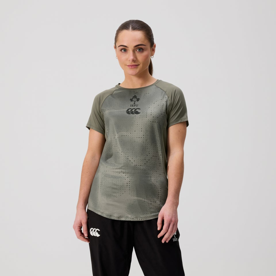 Womens Ireland Superlight Training Tee Khaki