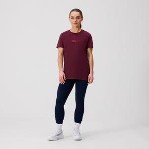 CANTERBURY IRFU COTTON T-SHIRT W AF PURPLE - 14