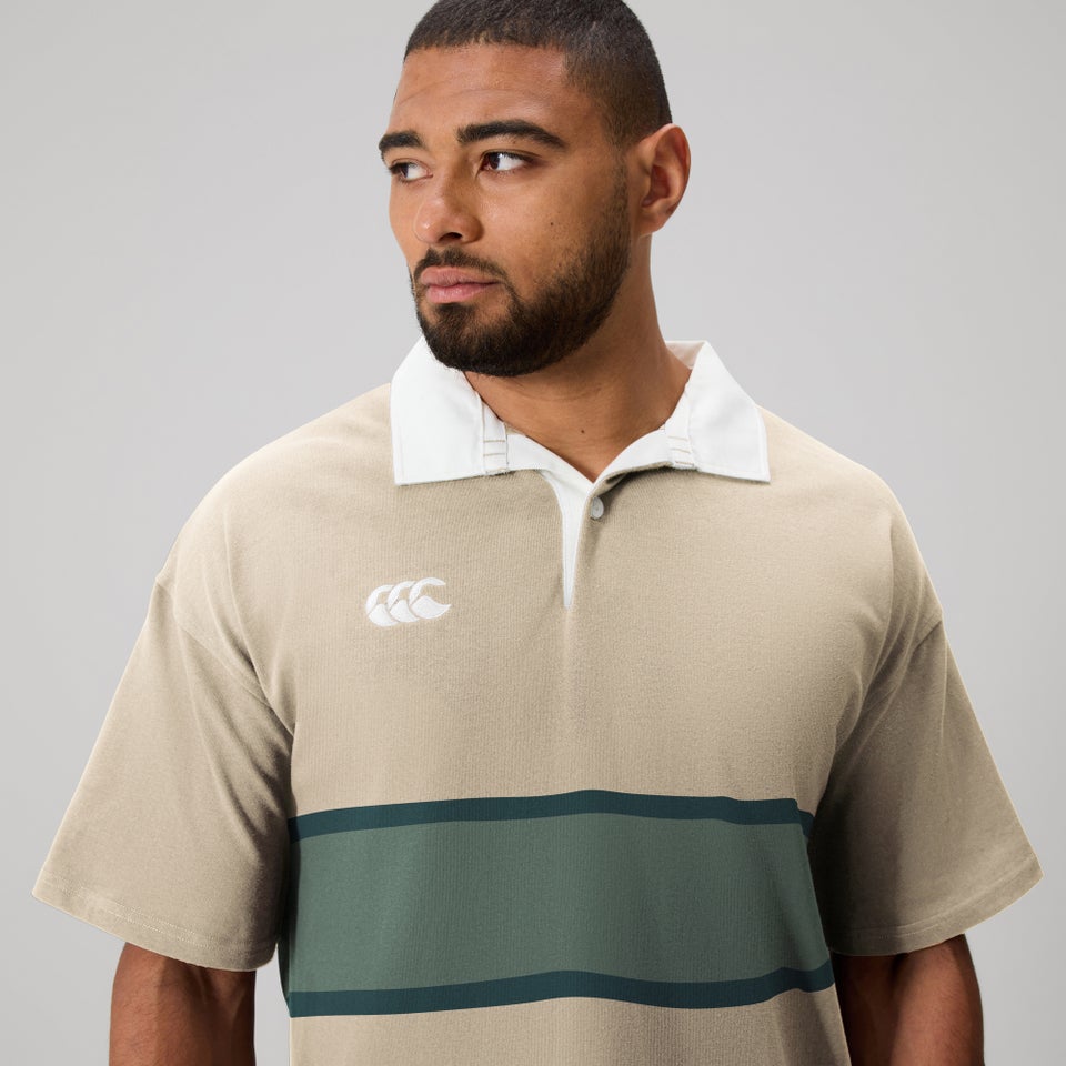MENS FUNDAMENTALS SHORT SLEEVE RUGBY BIRCH