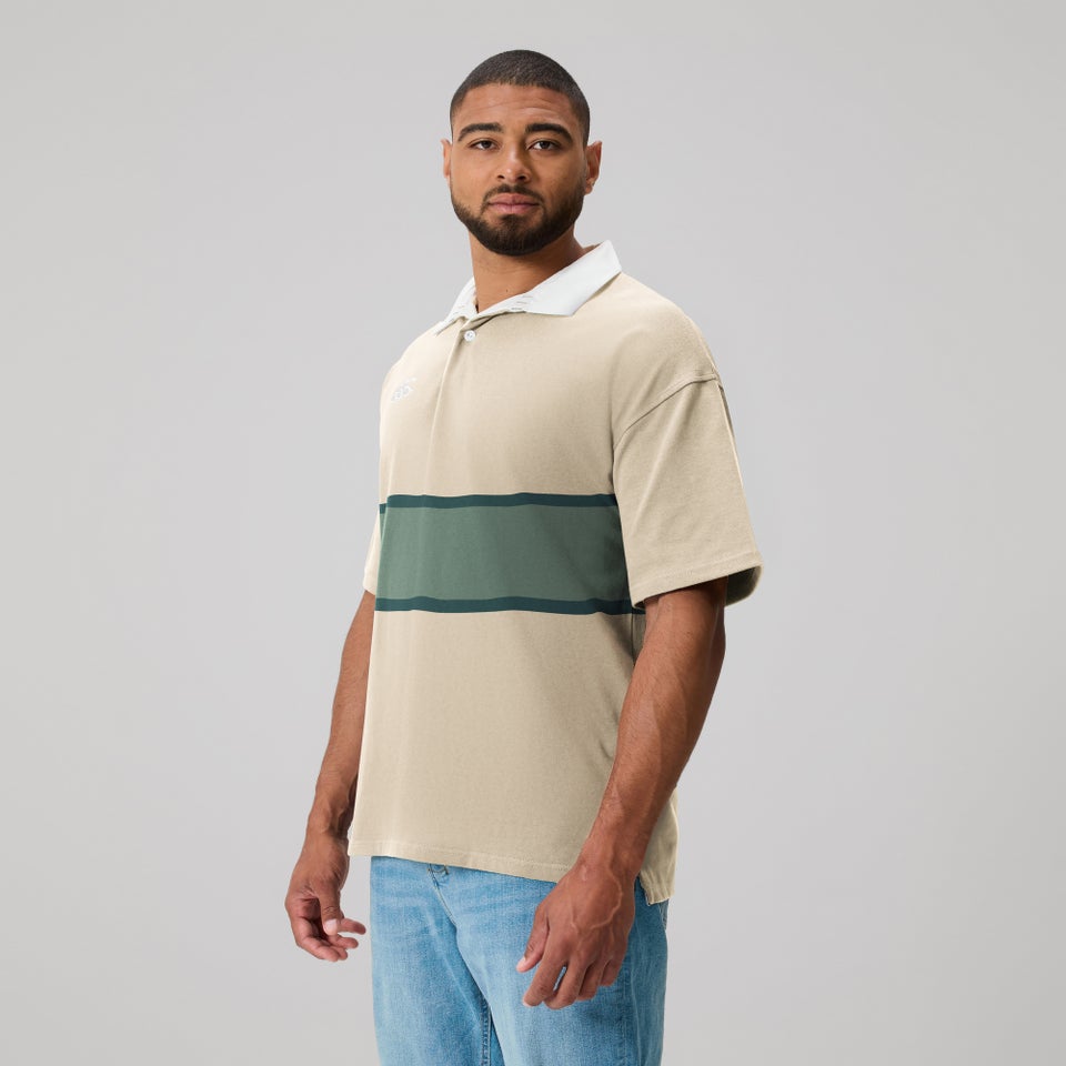 MENS FUNDAMENTALS SHORT SLEEVE RUGBY BIRCH