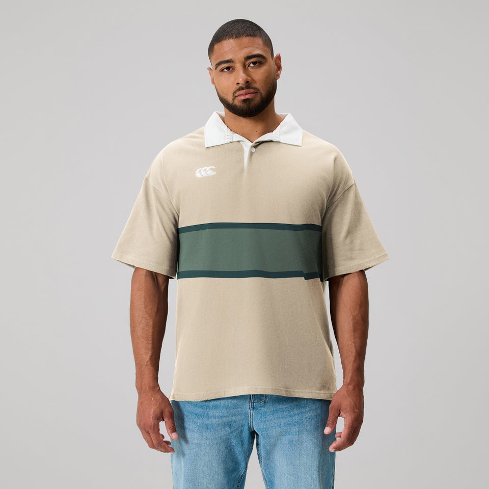 MENS FUNDAMENTALS SHORT SLEEVE RUGBY BIRCH