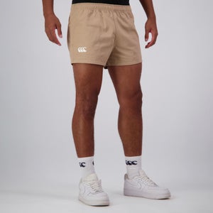 MENS RETRO ON FIELD SHORT TAUPE