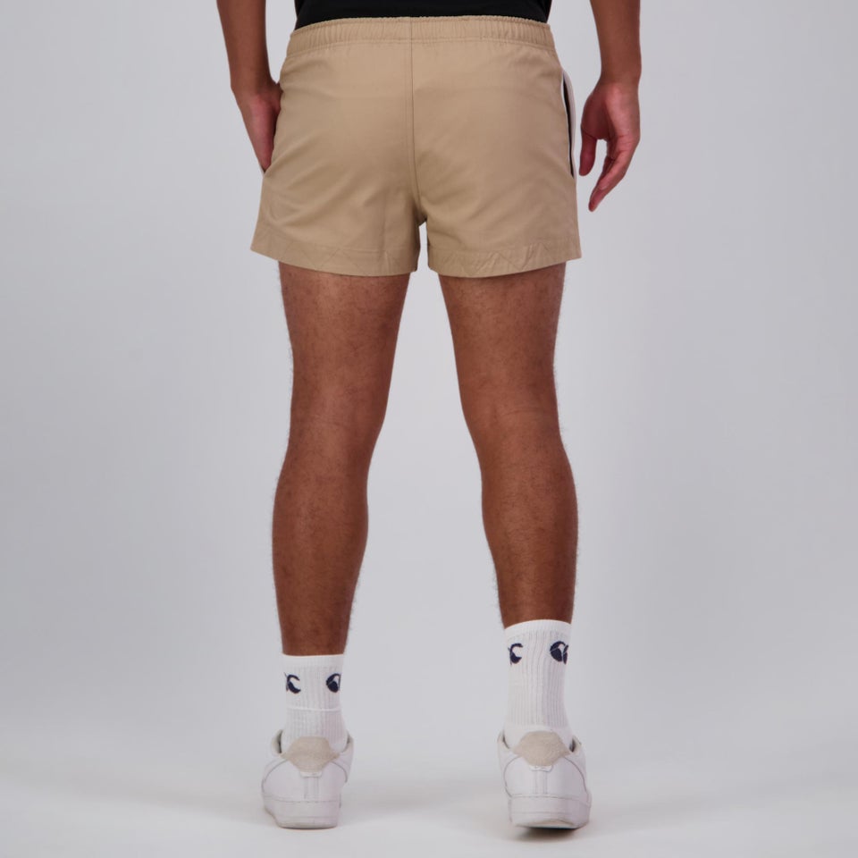 MENS RETRO ON FIELD SHORT TAUPE