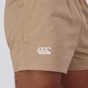 MENS RETRO ON FIELD SHORT TAUPE