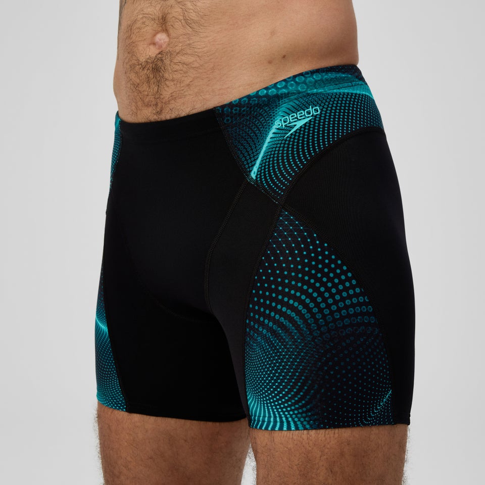 Men's Endurance+ MAX Compression Mid Jammer Black/Turquoise