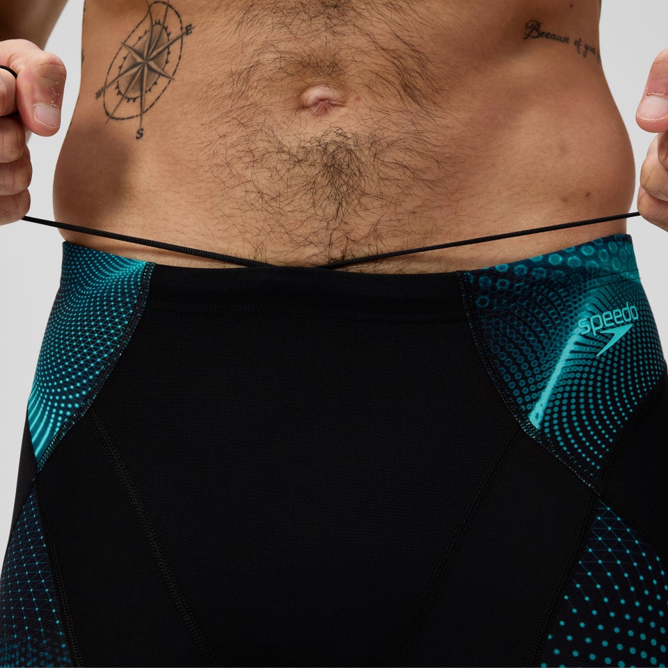Men's Endurance+ MAX Compression Mid Jammer Black/Turquoise