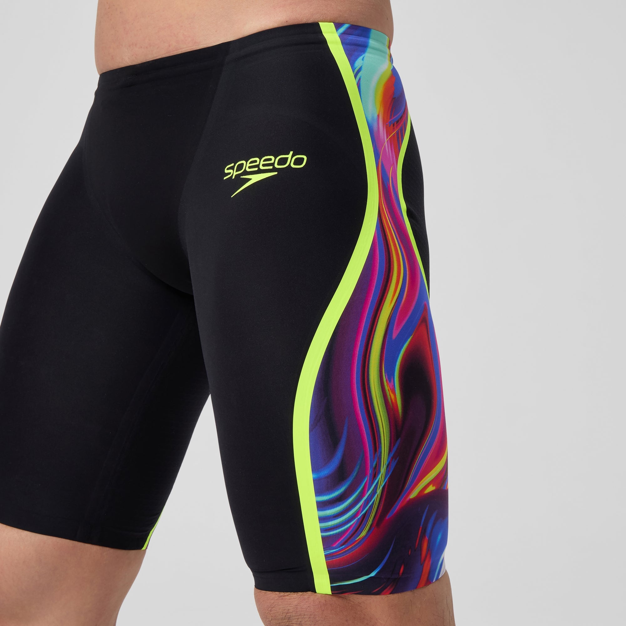 Men's Fastskin LZR Pure Intent 2.0 Jammer Black/Yellow | Speedo USA