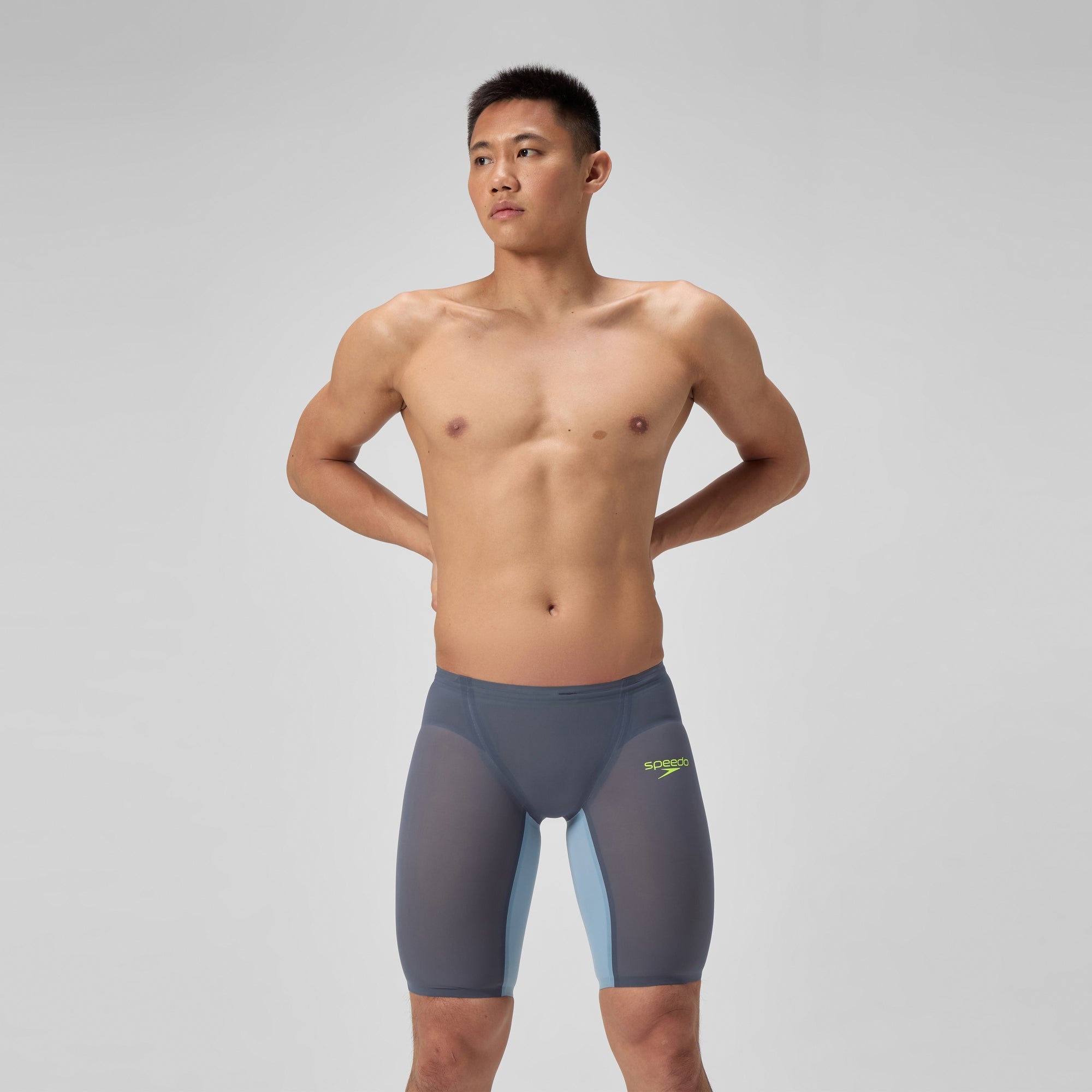 Men's Fastskin LZR Pure Valor 2.0 Jammer Gray/Blue | Speedo USA