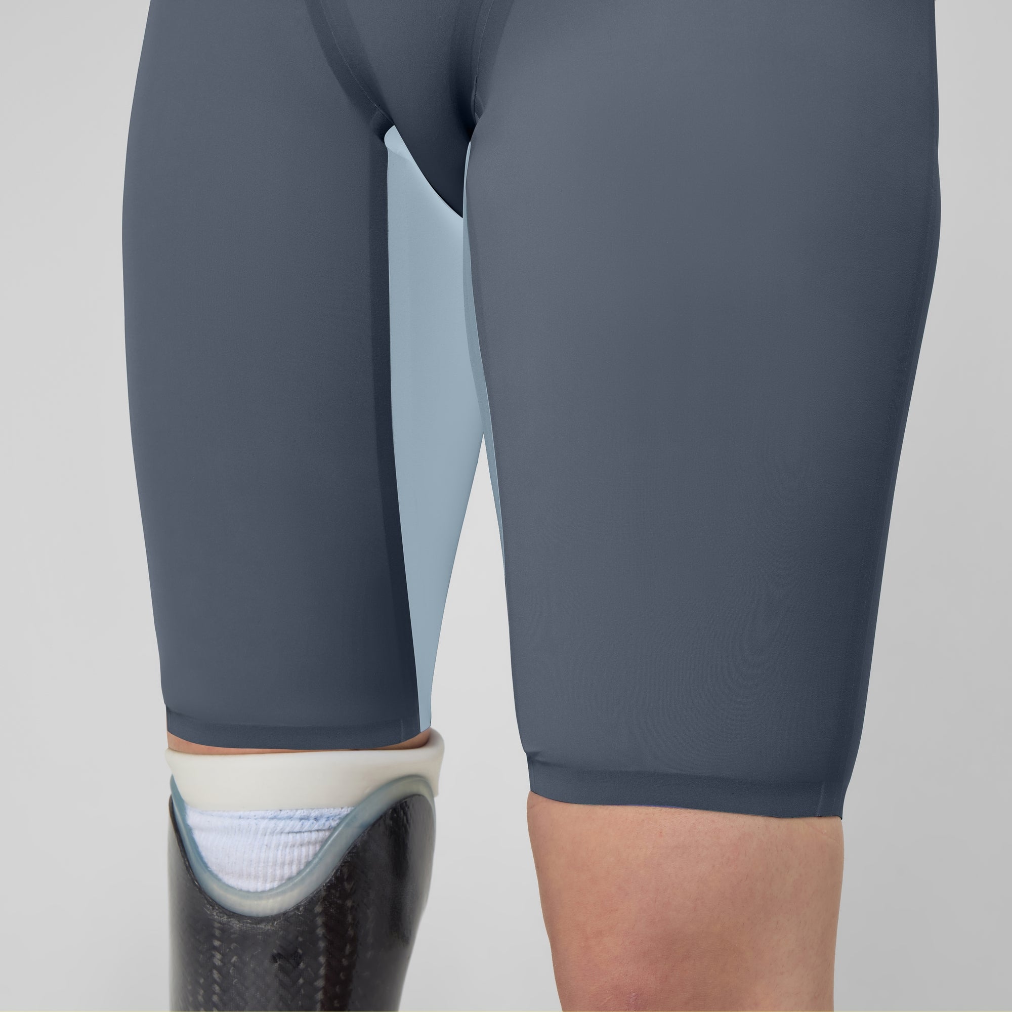 けん Women's Fastskin LZR Pure Valor 2.0 Closedback Kneeskin Gray/Blue