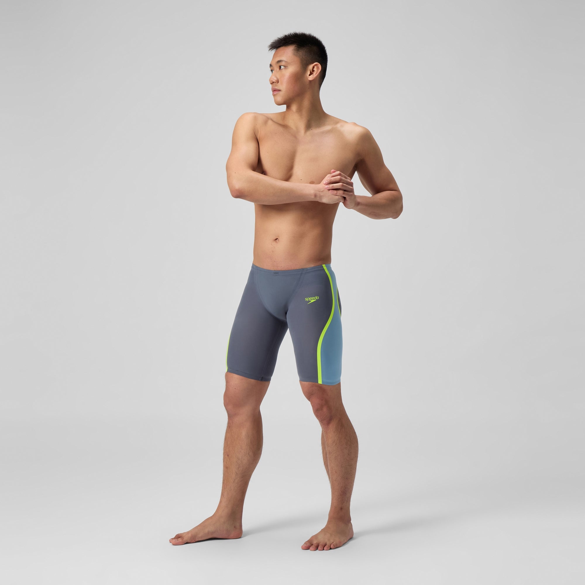 Men's Fastskin LZR Pure Intent 2.0 Jammer Gray/Blue | Speedo USA