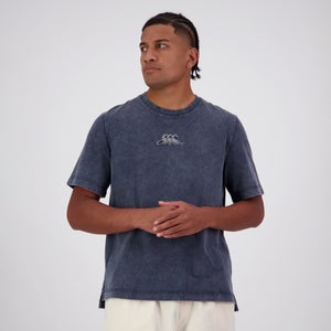 MENS HERITAGE WASHED T-SHIRT INDIA INK - S
