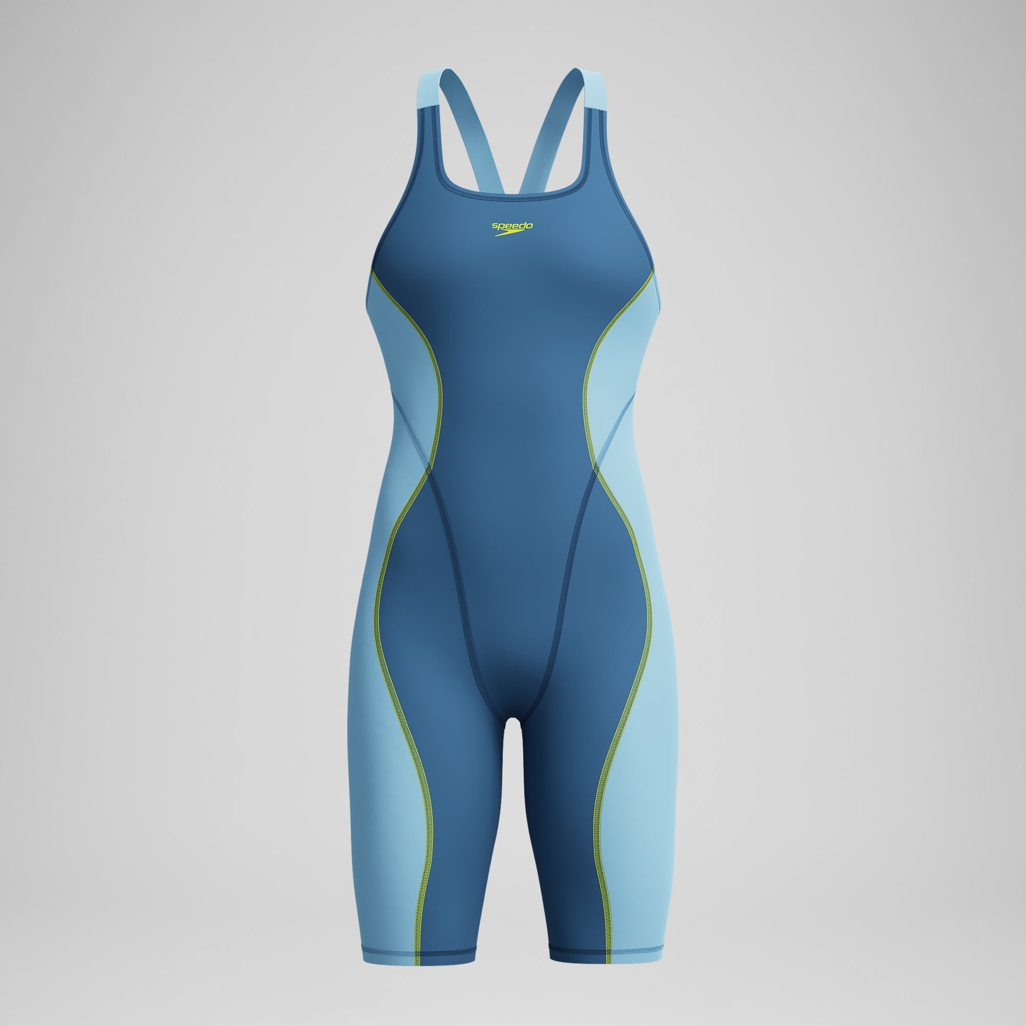 Female Fastskin HyperSpark Openback Kneeskin Blue | Speedo USA