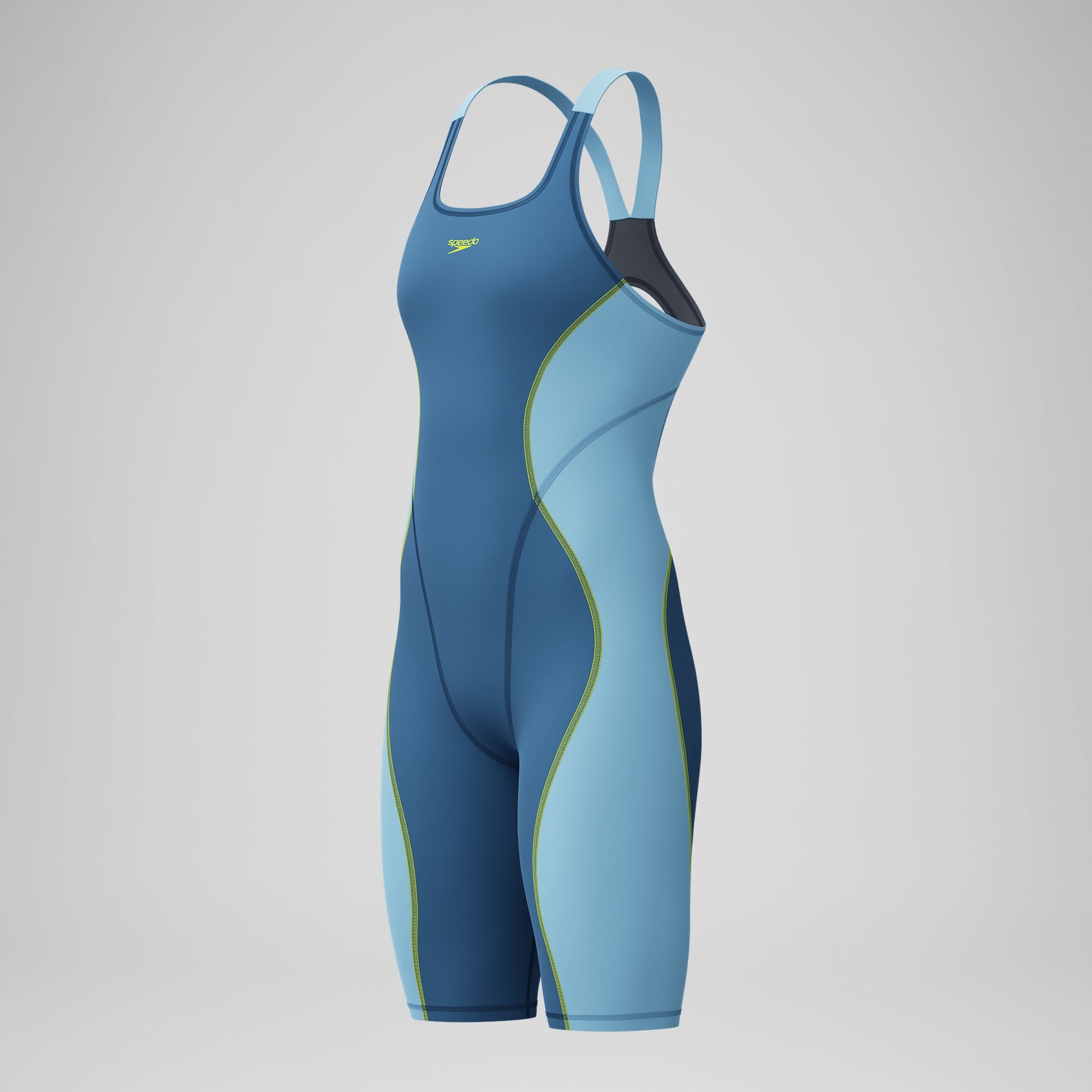 Female Fastskin HyperSpark Openback Kneeskin Blue | Speedo USA