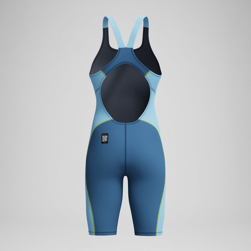 Combinaison partielle à dos ouvert bleue pour femmes Fastskin HyperSpark