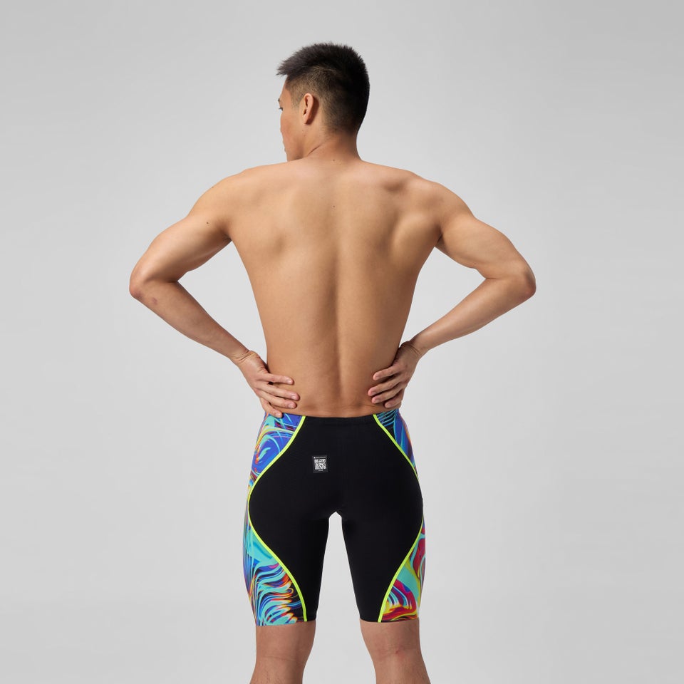 Cuissard de natation taille haute noir/jaune pour hommes Fastskin LZR Pure Intent 2.0