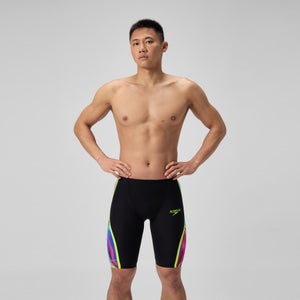 Cuissard de natation taille haute noir/jaune pour hommes Fastskin LZR Pure Intent 2.0