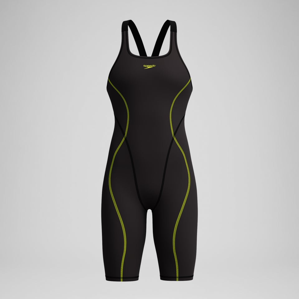 Female Fastskin HyperSpark Openback Kneeskin Black