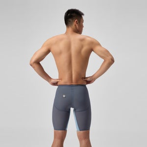 Cuissard de natation taille haute gris/bleu pour hommes LZR Pure Valor 2.0