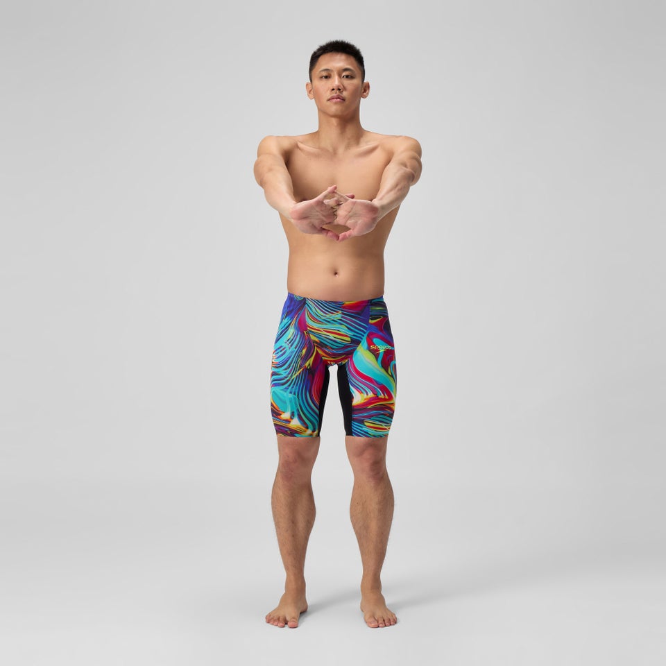 Cuissard de natation taille haute noir/rouge pour hommes Fastskin LZR Pure Valor 2.0