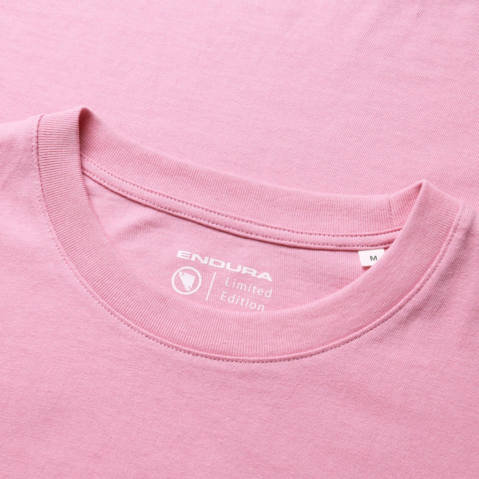 Ltd Pedal Power Graphic Tee - Grasnelkenrosa