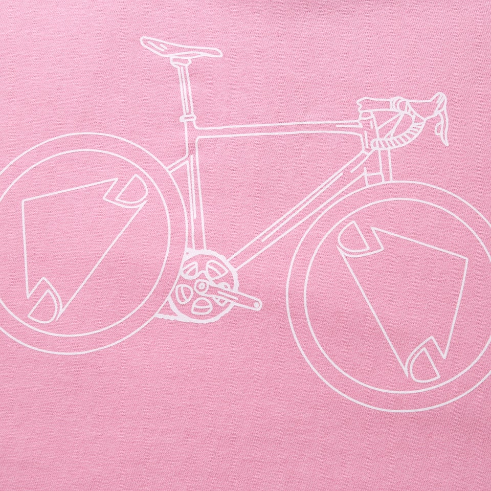 Ltd Pedal Power Graphic Tee - Grasnelkenrosa