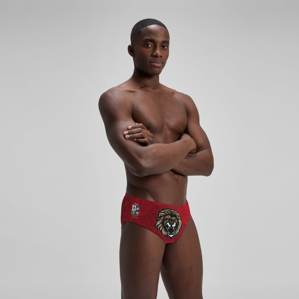 Men's British & Irish Lions 7cm Briefs Red