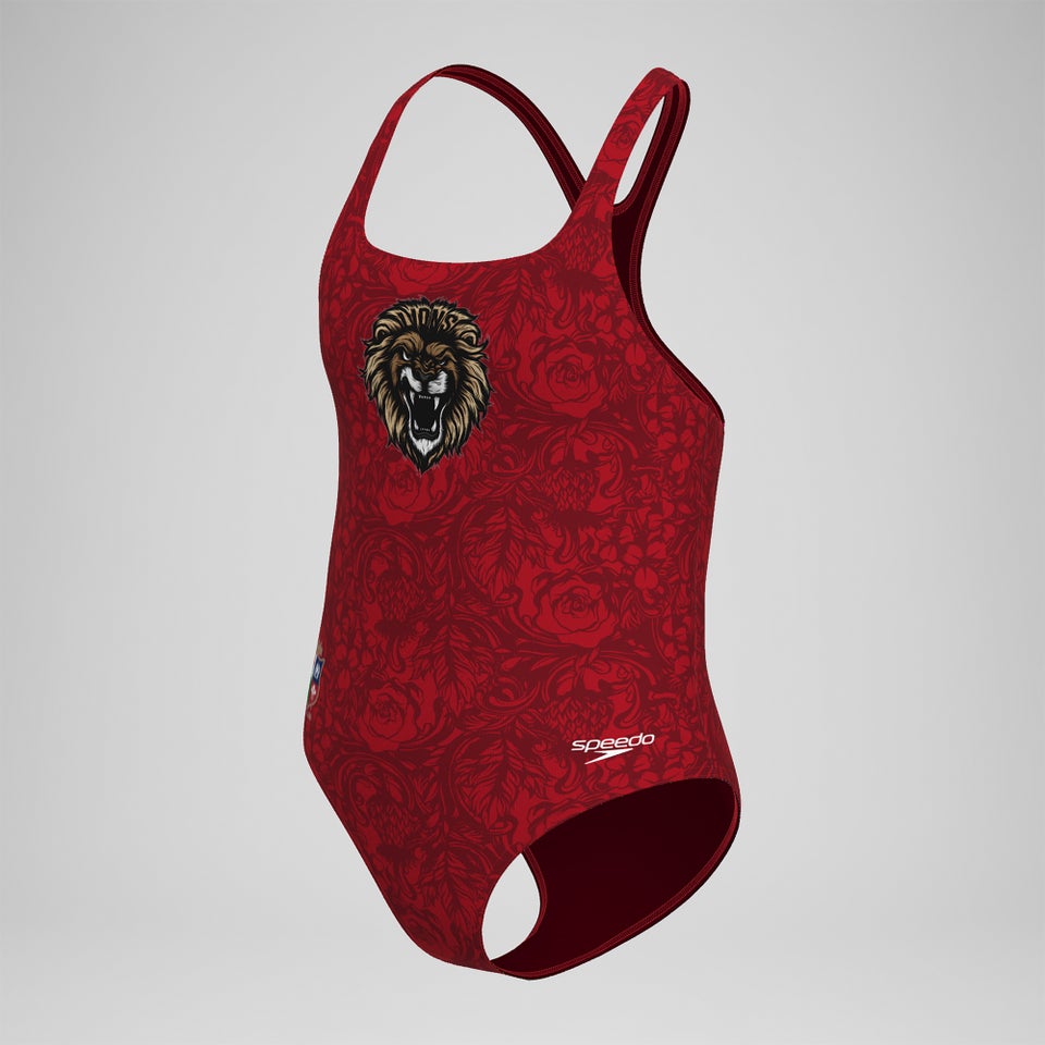Girls British & Irish Lions Splashback Swimsuit Red