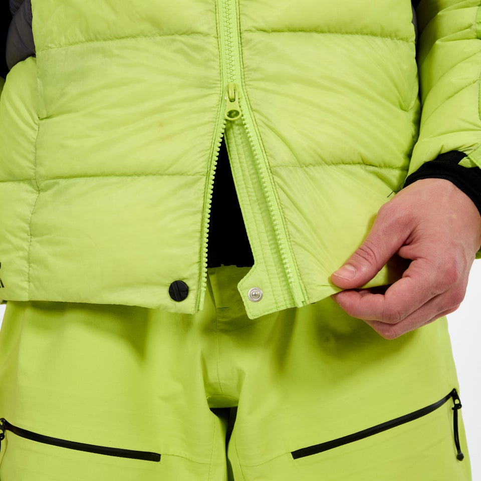 Men's MTN Arete Ultra Down Hoody - Yellow/Purple