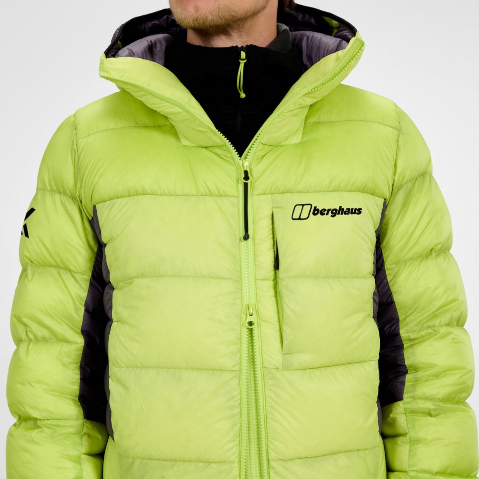 Men's MTN Arete Ultra Down Hoody - Yellow/Purple