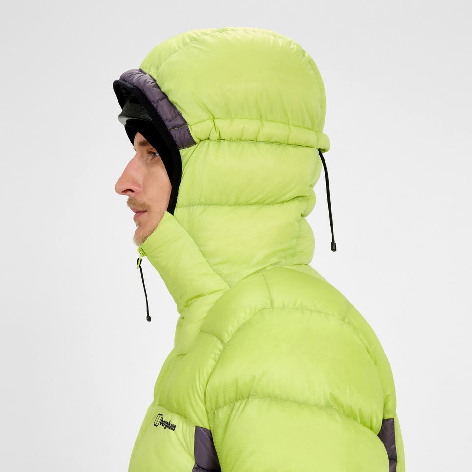 Men's MTN Arete Ultra Down Hoody - Yellow/Purple