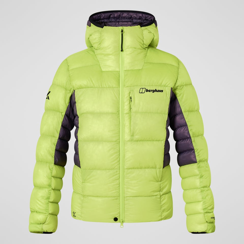 Men's MTN Arete Ultra Down Hoody - Yellow/Purple