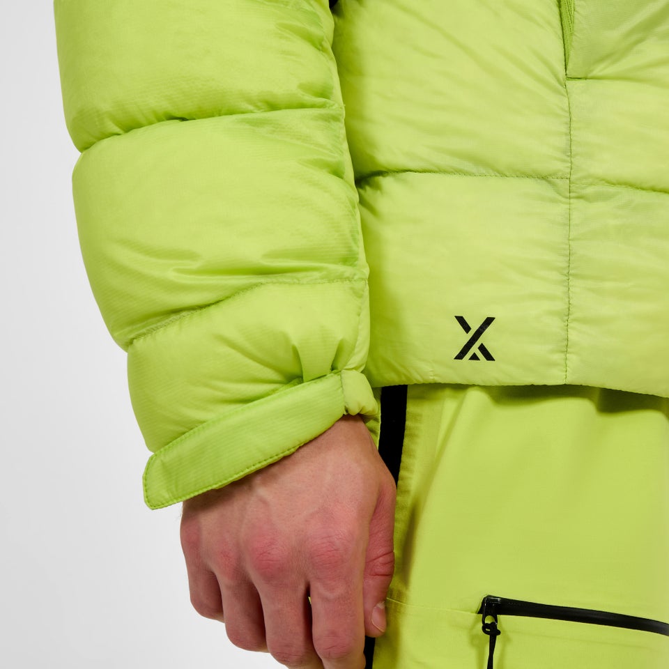 Men's MTN Arete Ultra Down Hoody - Yellow/Purple