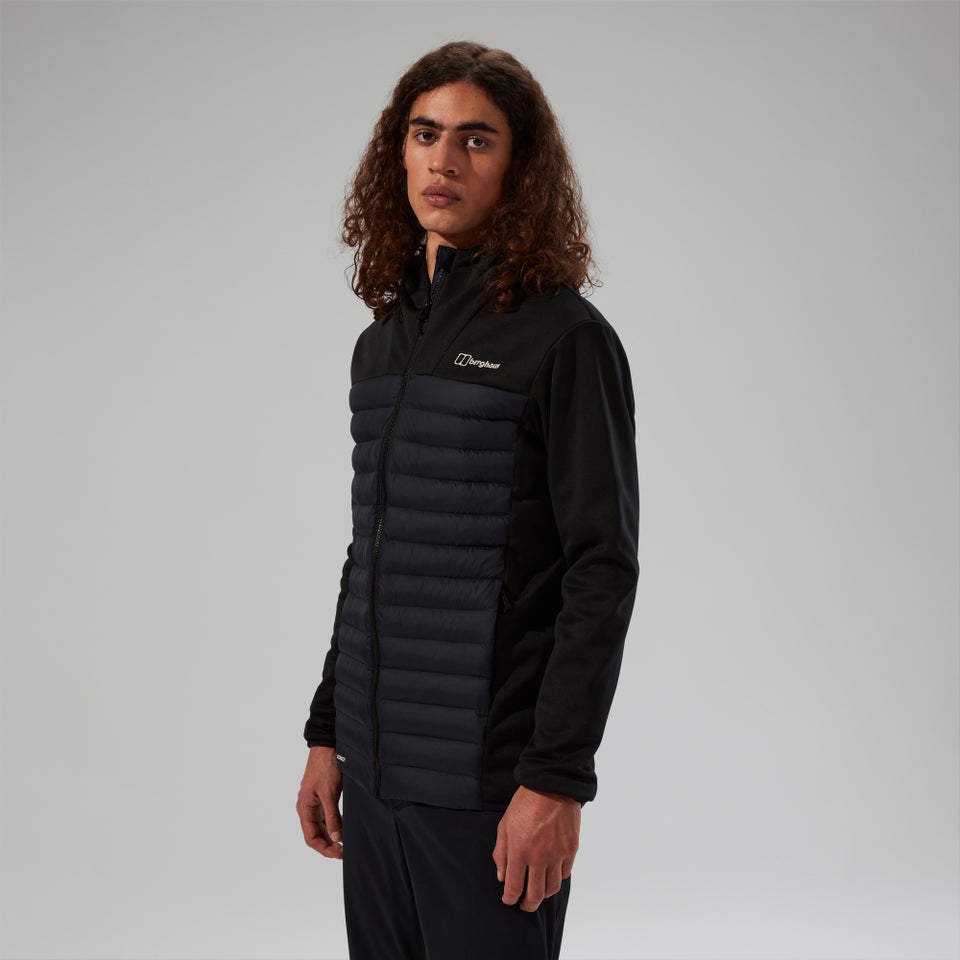 Men's Vaskye Hybrid Hooded Insulated Jacket  - Black